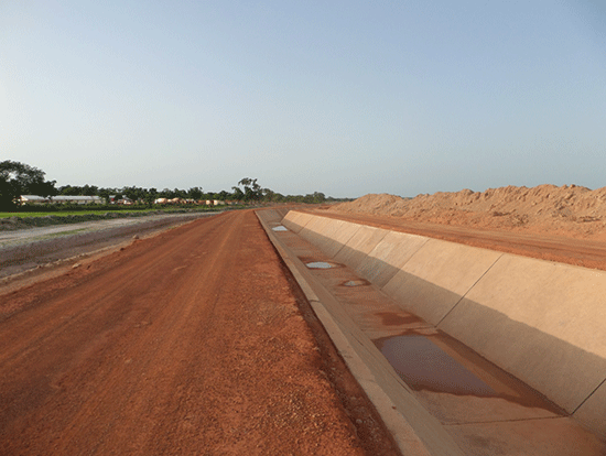几内亚农业部“芒加纳省龚迪昂乡村公社1000公顷农田整治项目